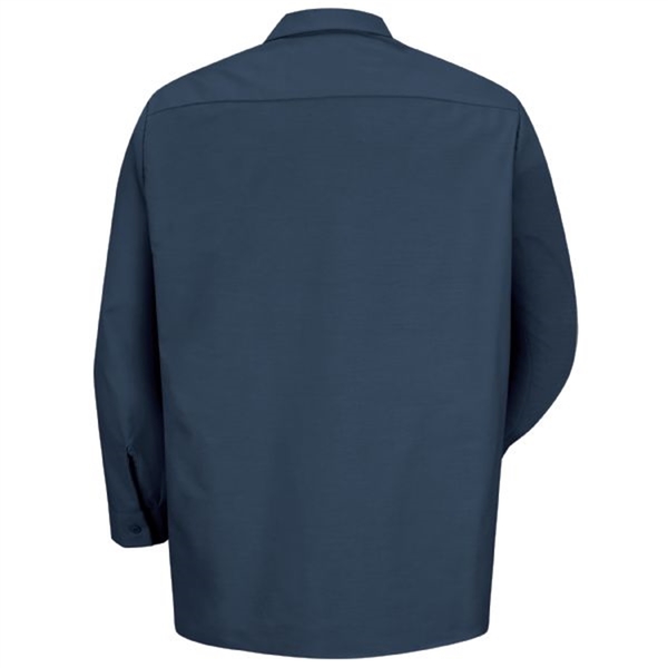 Workwear Outfitters Men's Long Sleeve Indust. Work Shirt Navy, 4XL SP14NV-RG-4XL